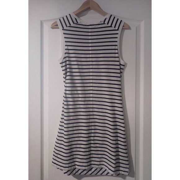 ATM Anthony Thomas Melillo | Classic Jersey Stripe Sleeveless Twist Dress - Picture 7 of 14